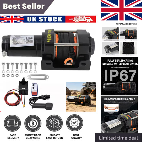 12v electric winch 3500lb - electric,