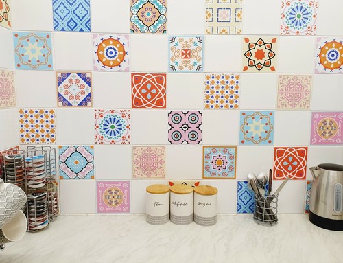 Mosaic tile stickers - stickers, transfers