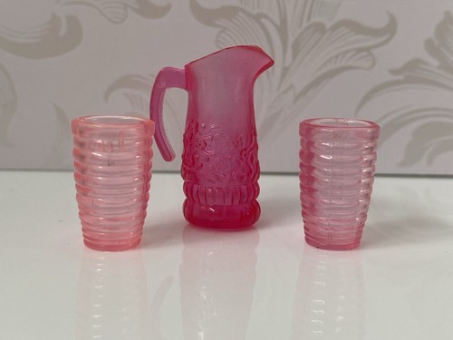 Barbie pink water pitcher jug - barbie,
