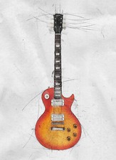 Gibson Les Paul Poster or