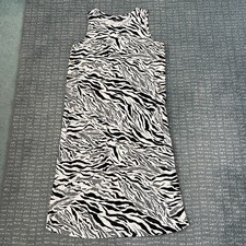 Ladies M&S Linen Blend Zebra