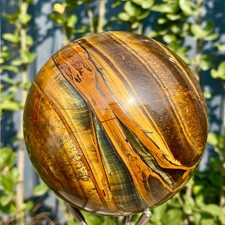 3.36LB Natural Rare Tiger Eye Crystal Ball Sphere Healing Gemstone Minerals
