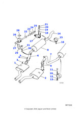 Jaguar Genuine Exhaust Silencer Fits XJS Sports 1975-1996 Classic CAC2494