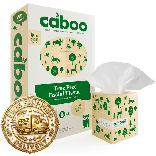 Caboo tree free facial tissues - caboo,