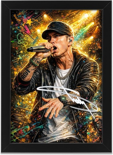 Eminem signed poster - signed,