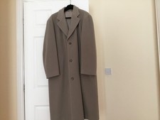 Cosy smart Boss Gents Overcoat Light Grey Vintage