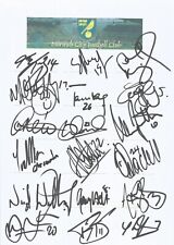 NORWICH CITY F.C SIGNED 2004/2005 A4 (12x8) TEAMSHEETx18+COA *HELVEG*BENTLEY*