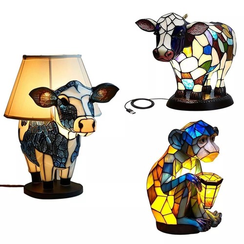Animal table lamp cow - table,