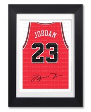 MICHAEL JORDAN CHICAGO BULLS SIGNED POSTER PRINT PHOTO AUTOGRAPH JERSEY SHIRT