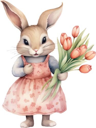 Colour peter rabbit girl - peter, rose
