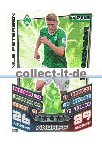 Match attax 336 nils - 13/14,