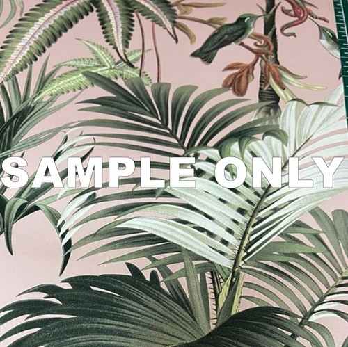 Blush pink tropical rainforest - pink,