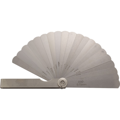 Feeler gauge sizes for - gauge,, 20