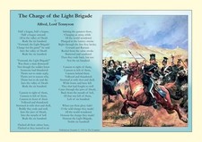 A4 Art Print: Alfred, Lord Tennyson poem - "The Charge of the Light Brigade"