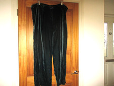 Chesca velvet silk green wide leg trousers 22