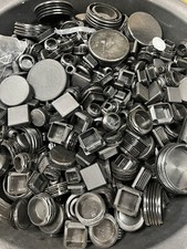 3kg Mixed Square Round Plastic End Caps Blanking Plugs Tube Box Section Inserts