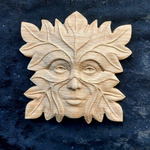 Green woman solid oak - green,