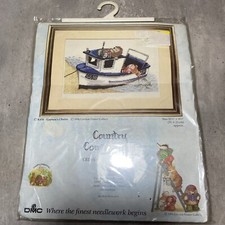 DMC Hedgehog & Boat Country Companions Cross Stitch Kit 'Captains Choice' 1994