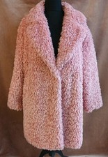 Rita Ora Teddy Bear Pink Coat