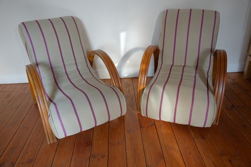 Pair two large bentwood - pair,