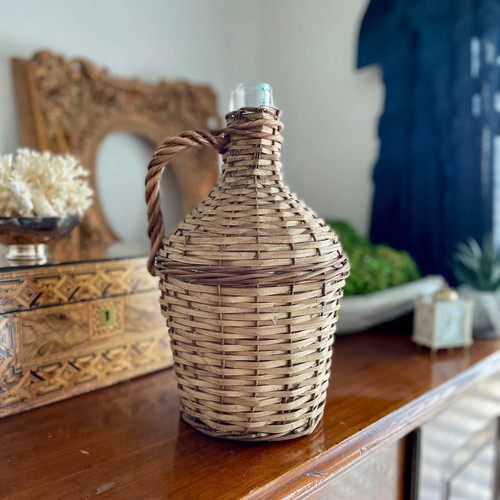 Antique wicker wrapped - antique,