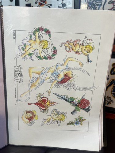 Tattoo flash sheet cherry - tattoo,