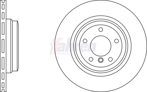 Rear brake disc for alpina - 2x,