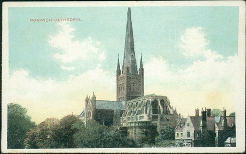 Postcard norwich cathedral - postcard,