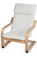 Ikea Poang Kids Chair, Natural/Cream