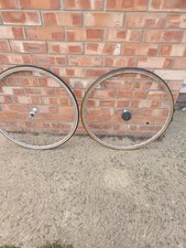 Vintage Campagnolo Nuovo Tipo Hubs Tubular 700c Wheelset Fiamme Rims 36h Used