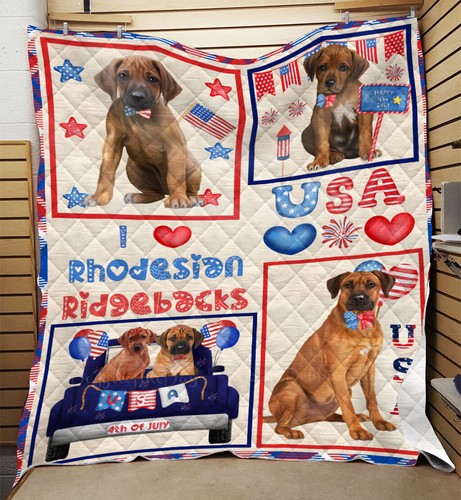 Rhodesian ridgeback quilt dog - rhodesian,
