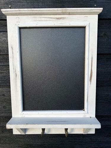 Wooden chalkboard white with - white,