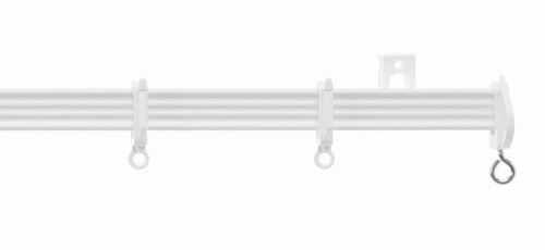 Metal curtain rail white - metal,