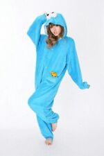Cookie Monster Blue Sesame Street Union One bodysuit Pyjama Sleeper Suit - Large