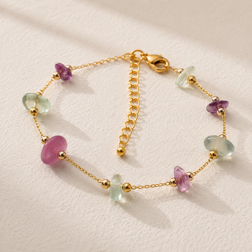 Natural mixed color - mixed, fluorite