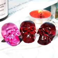 Diy Skull Crystal Epoxy Resin Mold Skull Pendant Bracelet Necklace Silicone Mold
