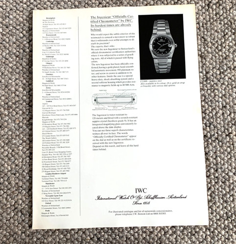 Iwc ingenieur frameable - ingenieur,