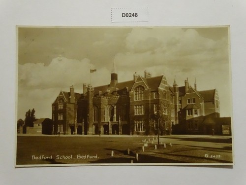 Bedford school postcard - school,