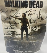 The walking dead signed photo