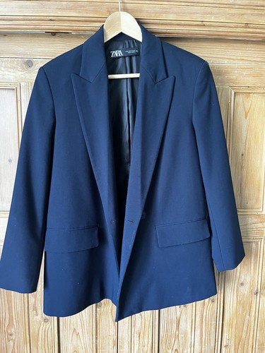 Zara navy blue blazer size - blue, xs