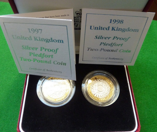 1997 2 silver piedfort - 1997/98,