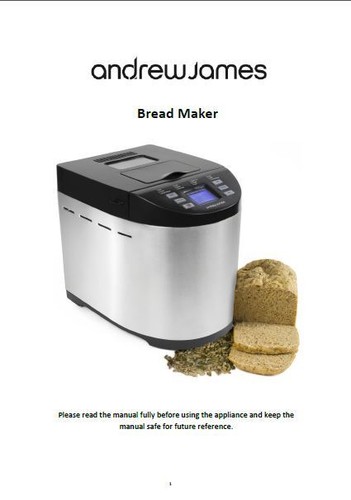 Andrew james bread machine - bread,