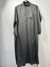 Al Haramain Jubba Thobe Islamic Muslim Dress Mens Size 52/24 Large Green Satin