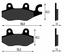 FRONT BRAKE PADS YAMAHA ATV