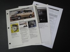 2007 CHEVROLET EXPRESS CARGO VAN DEALER SALESMANS ALBUM BINDER SHEETS SET