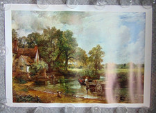 1974 Athena Fine Art Print 10/6440 The Hay Wain John Constable Millpond Flatford