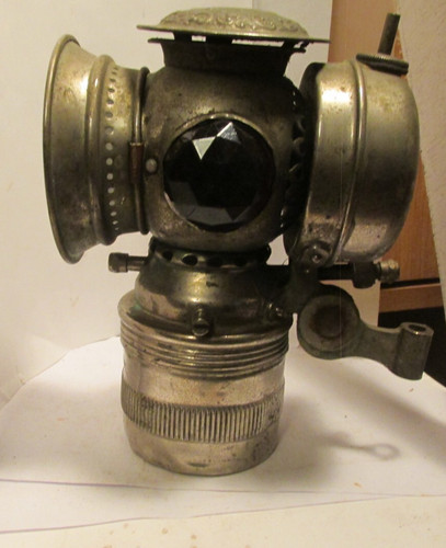 Antique bike oil lamp light - antique,