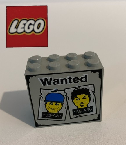 Vintage lego 2x4 printed - vintage,