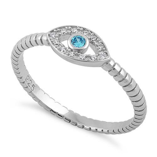 925 sterling silver aqua blue - 925,