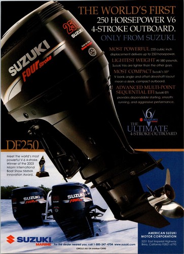 2004 suzuki four stroke df250 - suzuki,